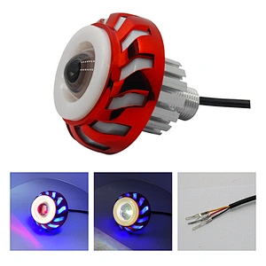 High quality 10W projector headlight bulb rgb color angel eyes lens beam led motorcycle light