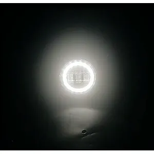 30W 3.5 Inch  Angel Eye Led fog lights for Jeep Wrangler JK with white DRL App control foglamp RGB color change headlight