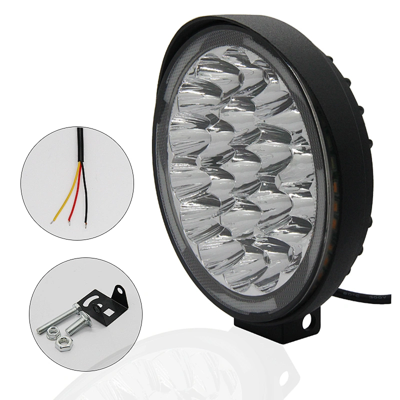 Factory Price Tractor Parts Waterproof 63w 12v-80v Led Tractor Work Light RGB Flashing Working Light