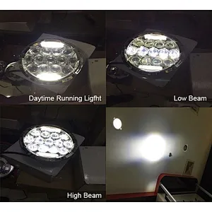 75W 13 LED 3030 Lens Chip LED Headlight Wrangler Near Far Light Waterproof ip67 High Quality