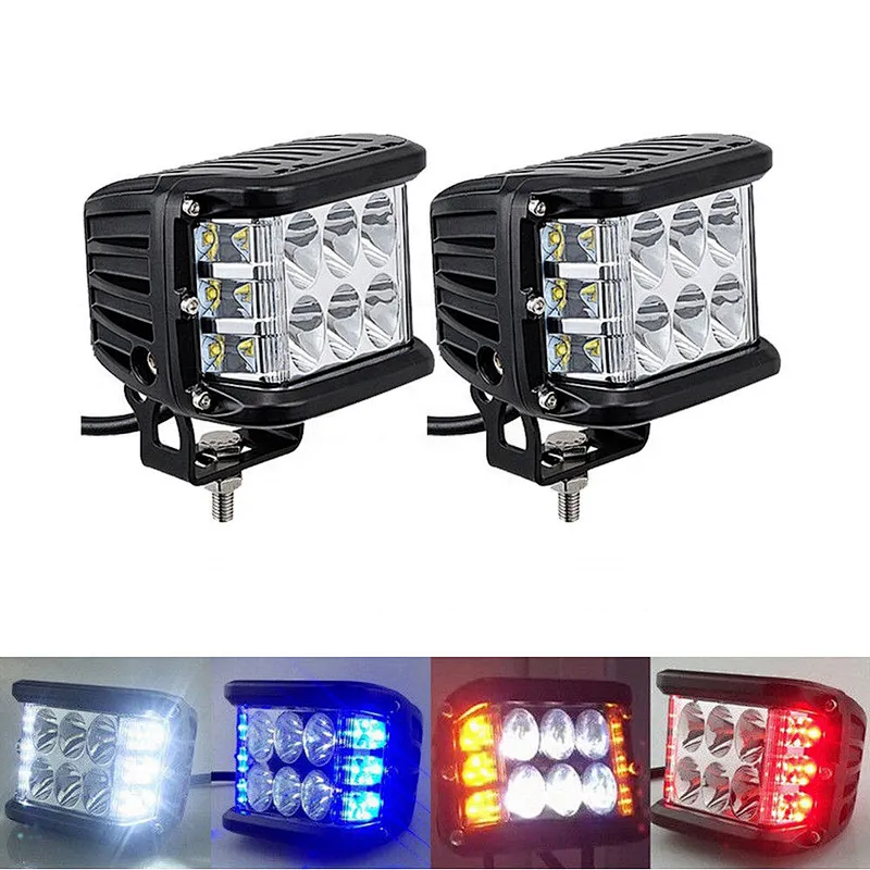 lamparas lamps luz faro lights led 3sides light 3colors para motocicleta tractor