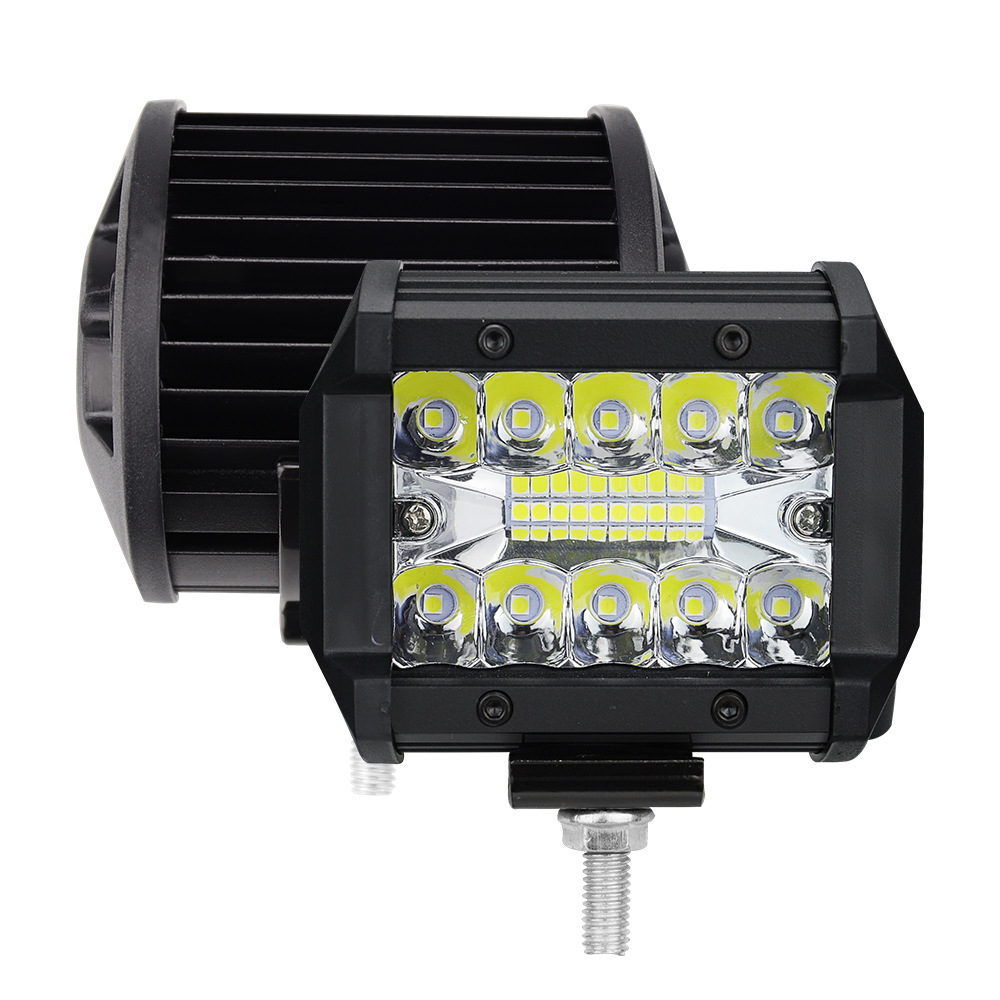 12V-24V CAR LED Work Light 4 Inch 60W 20LED 6000K LED Light Bar Spot Lights for Truck Motorcycle SUV ATV Car Boat