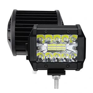 12V-24V CAR LED Work Light 4 Inch 60W 20LED 6000K LED Light Bar Spot Lights for Truck Motorcycle SUV ATV Car Boat