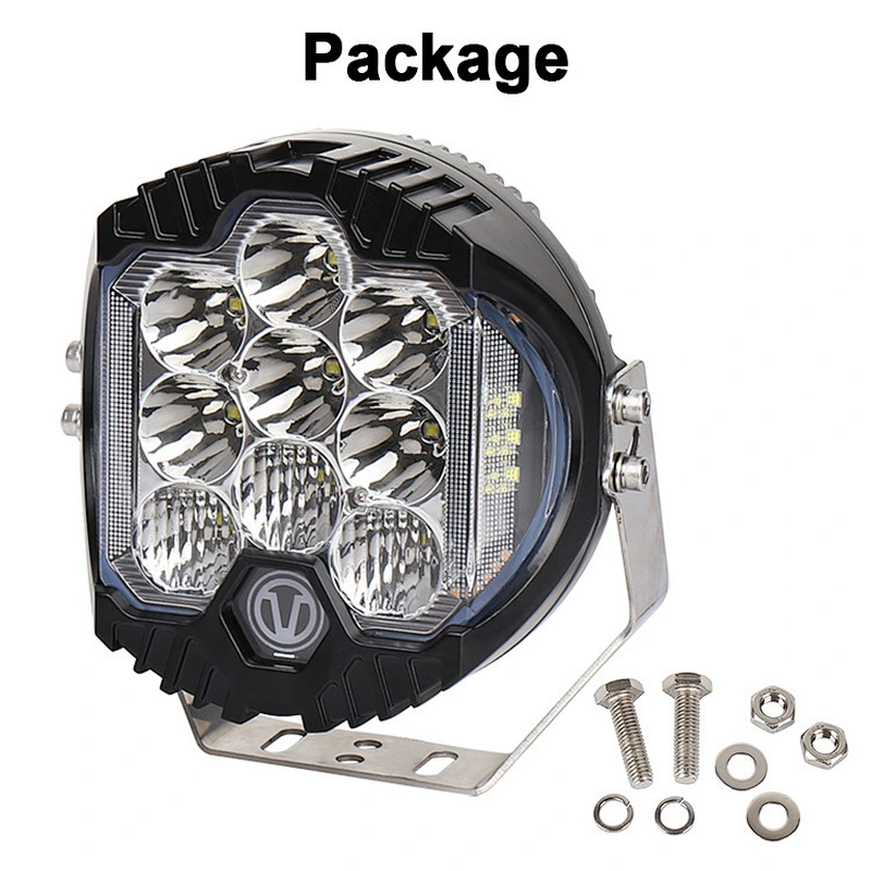 Combo Be Round 4x4 Car Led Driving Light for 4WD High Power Super Bright 90W 150w 5'' inch 7'' inch 9'' inch Led Work Light