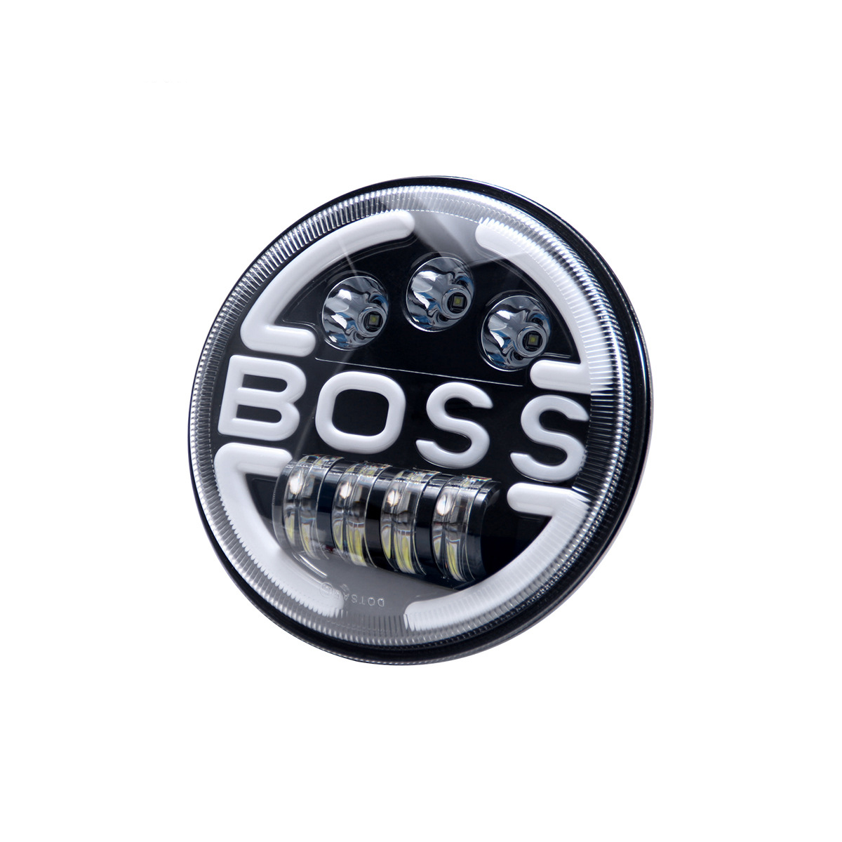 7 inch Super bright high low beam yellow Turn Signal DRL offroad motorcycle e-bike round led headlight BOSS
