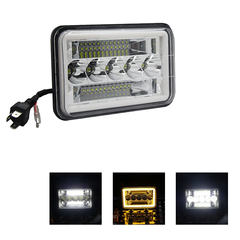 2021 Factory Price 5x7 45W Inch Led Headlight Hi-Lo DRL Beam For Car Trailer Jeeps SUV ATV Tractor 7Inch Led Headlight