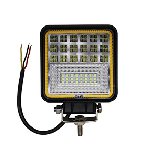 Square 126W Car  LED Work Light Yellow White 3000K 6000K Spot Lights for Truck  4x4 Offroad ATV UTV Tractor Auto Car Accessories