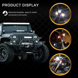 4D Lens White Spotlight 20W Led Work Light Bars LED Spot Driving Fog Light for Motorcycle ATV UTV Truck SUV Offroad