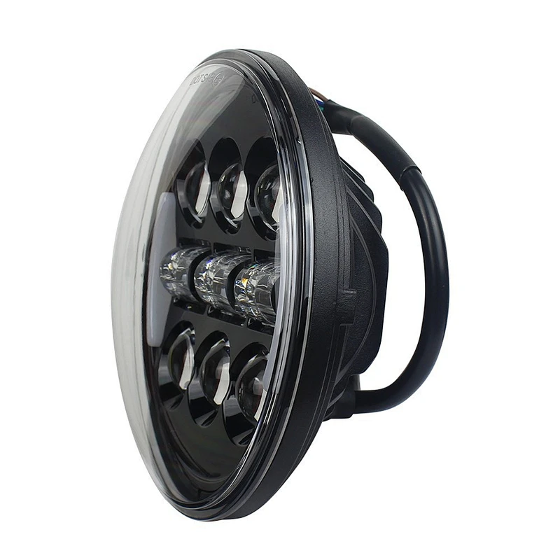 30w motorcycle front head light high low beam led for Harley motorcycle headlight