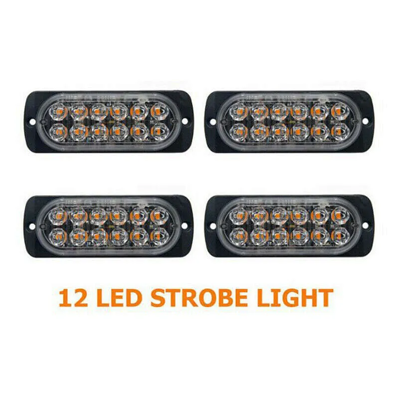 12/24 v 36W 12SMD steady and strobe flashing light for trucks side light led side marker lights for trucks