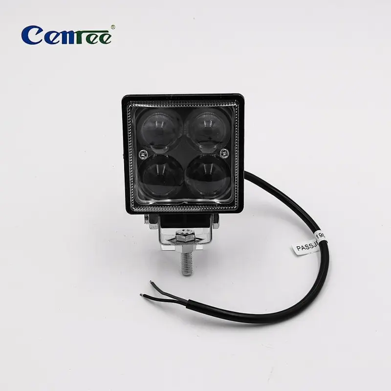 12W 9-30V IP67 LED Light Auto Lamp Fog Light Work Light Bar Off Road ATV Tractor Train Bus Boat Spotlight
