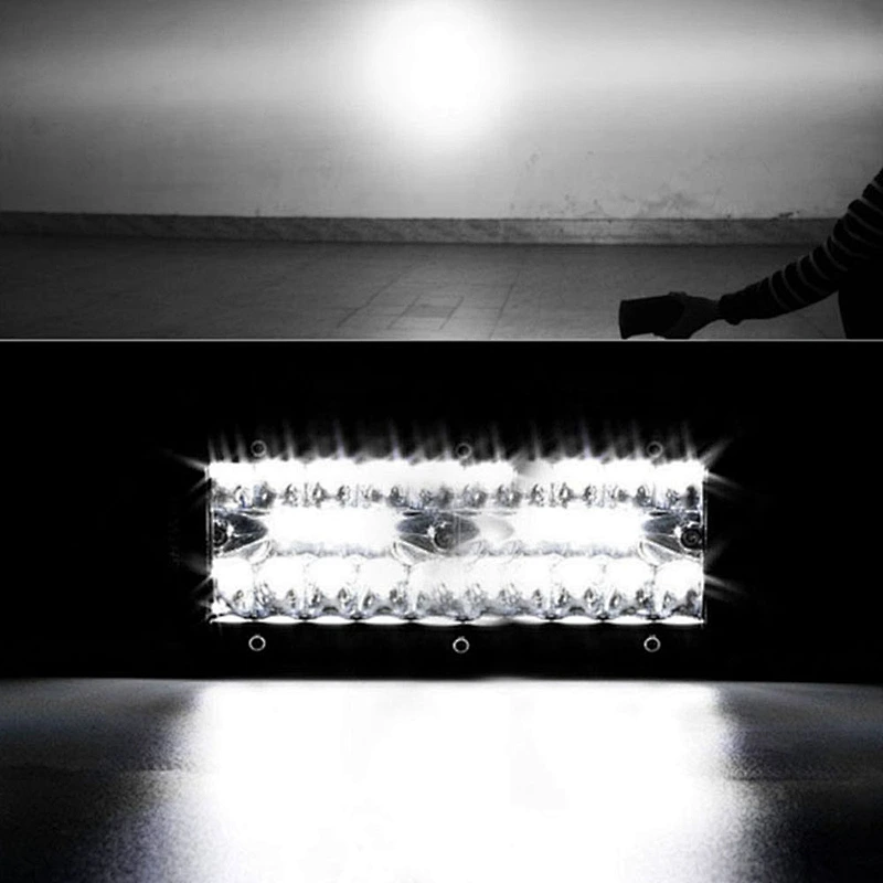 High quality LED Light Bar 7 Inch 240W 24,000lm flood beam Off Road Lights led work light for car Truck Tractor SUV ATV