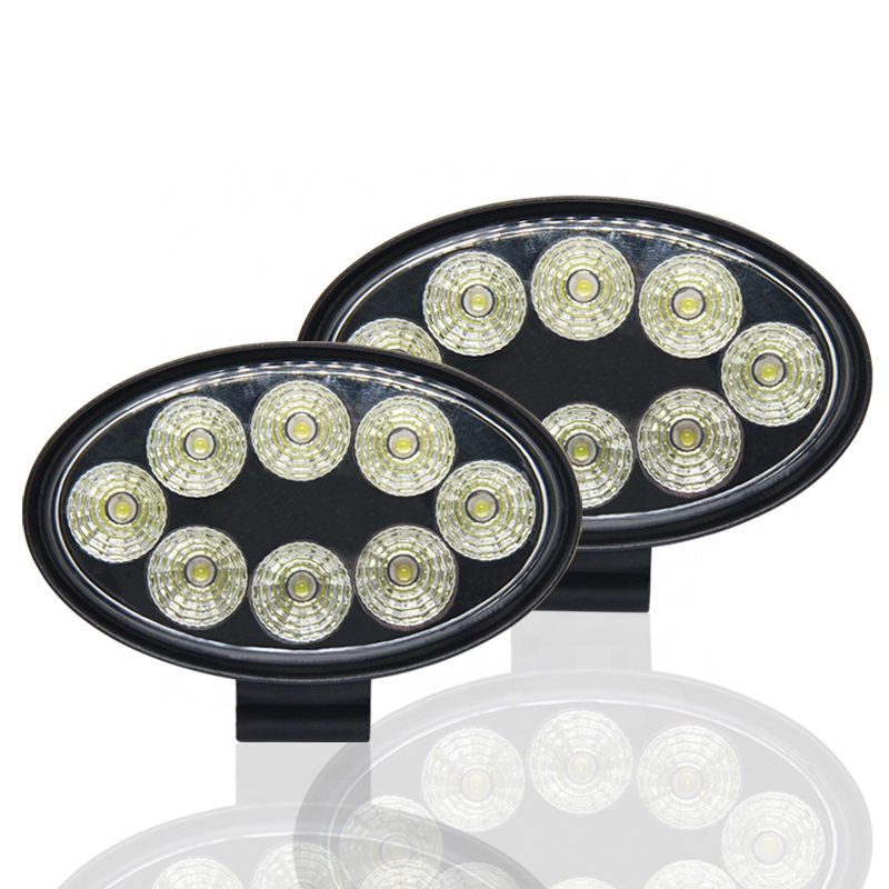 2021 luz trabajo para carros 24v 24w luz trasera ovalada leds delgando led work light for cars