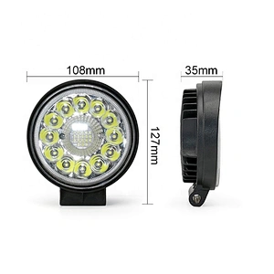 FAROS LED PRINCIPAL REDONDOS X alta y baja luz 33w 4pualgadas led lights