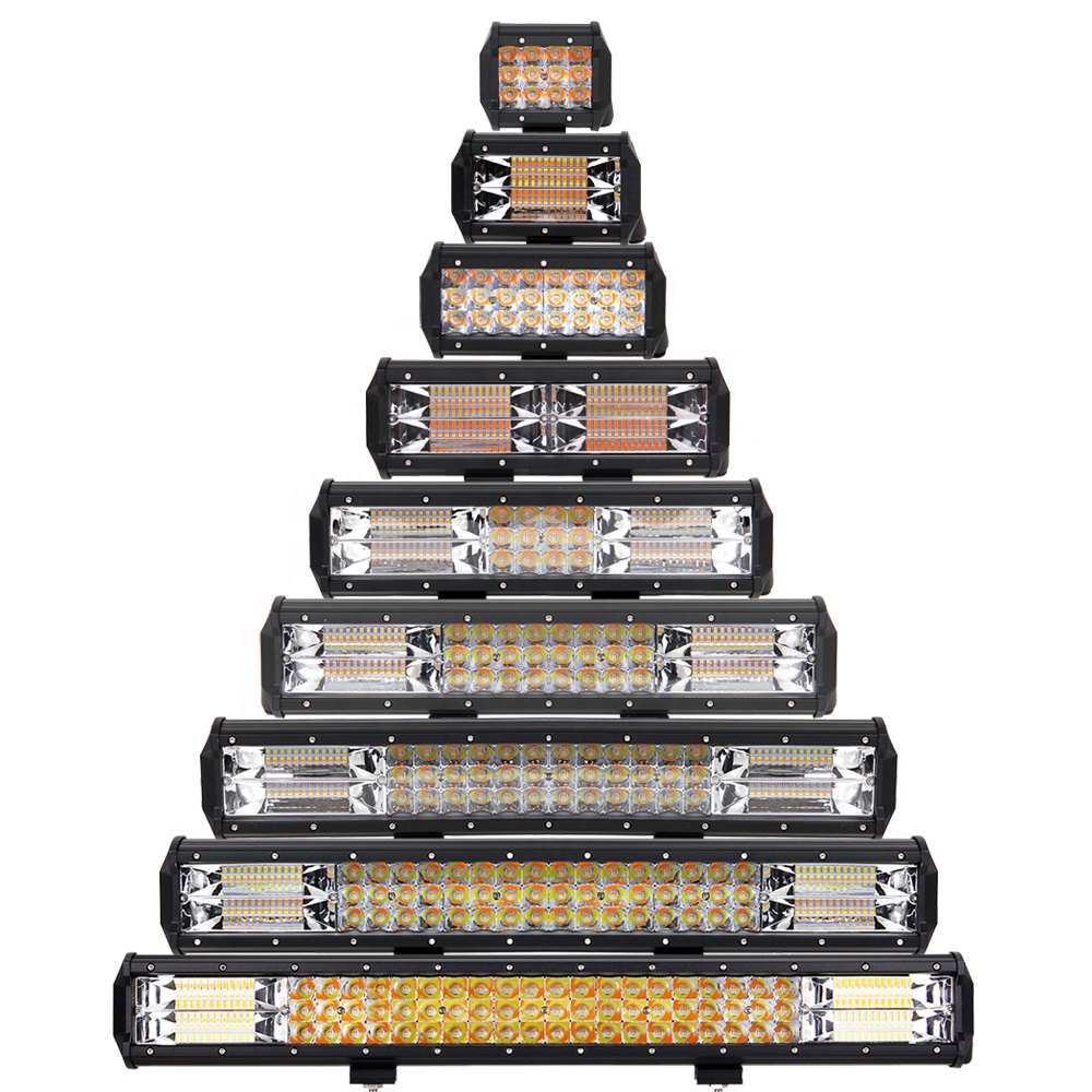 barra led 5 funciones  4inch 5inch 7inch 22Inch 32inch 42inch Barra Led Ambar Blanco Estrobo  led bar