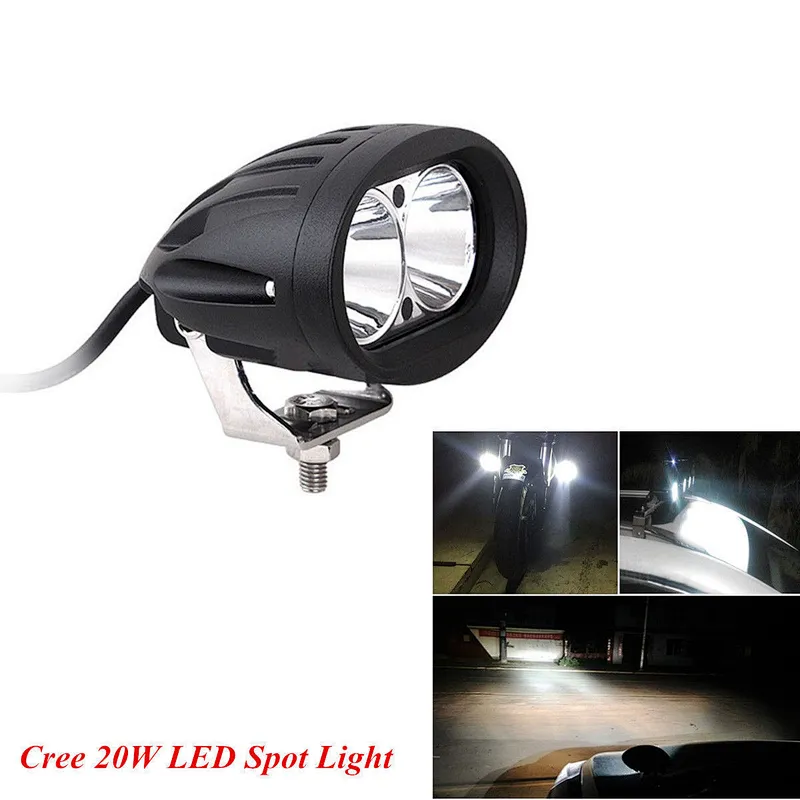 4 inch 20w led work light bar Spot Lights driving light for Car motorcycle snow scooter