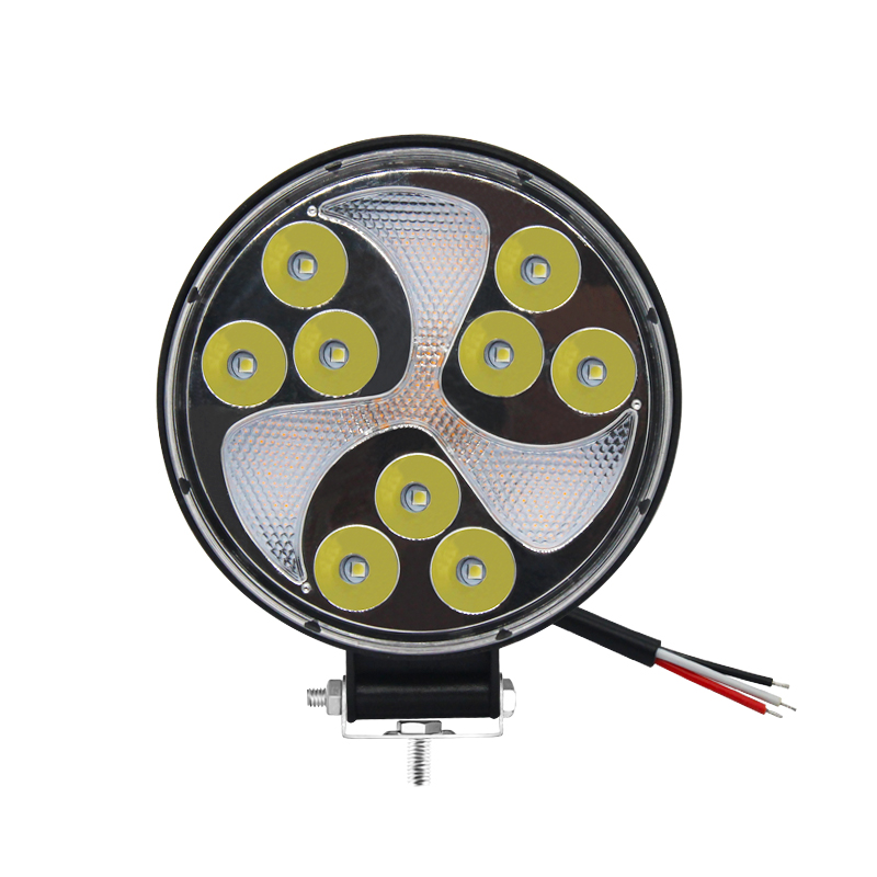 Factory Outlet Auto parts  Led Car Working Light Round 27W Motorcycle Truck Tractor Working Headlight