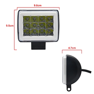 Factory High Quality Angel Eyes LED light for 4X4 Motorcycle Truck Camping Car Work Light Driving Fog Lamp Spot Flood Lights