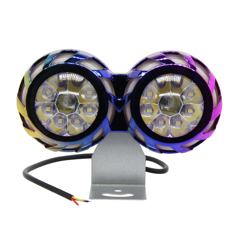 motorcycle lighting system 54W 4800LM Colorful spotlight Motor external worklight work light