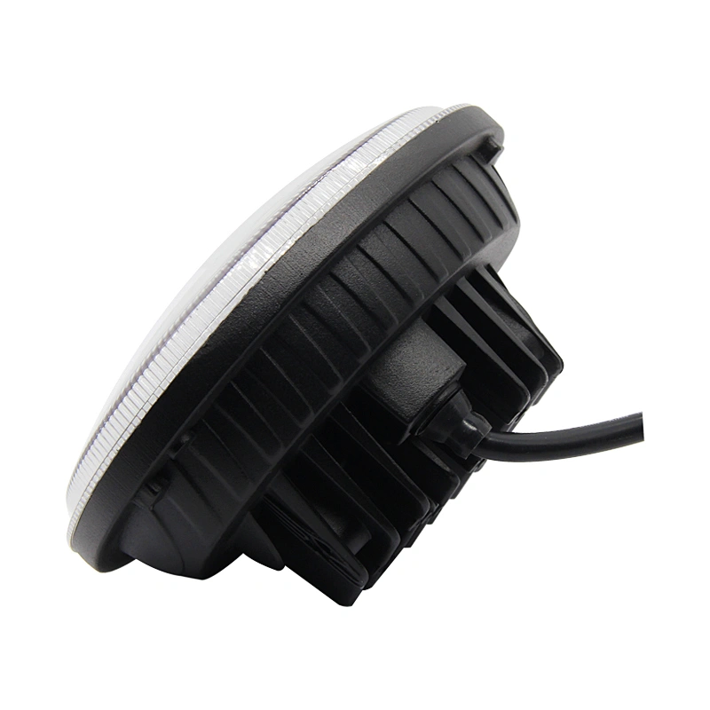 New With White Hi&low Beam  Led Car Accessories Round  Led Headlight For Wrangler Work Led Light