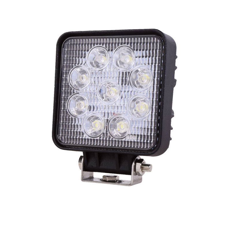 Shape Led Work Light Bar 27W Waterproof Driving Pods Spot Beam Work Lamp for Off-Road Suv Boat 4X4 Jeep JK 4Wd Truck 12V-24V