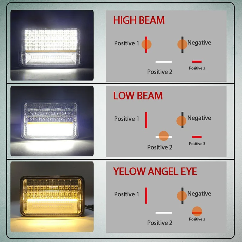 Waterproof led headlight 45w work light bar truck light for truck offroad vehicle cars