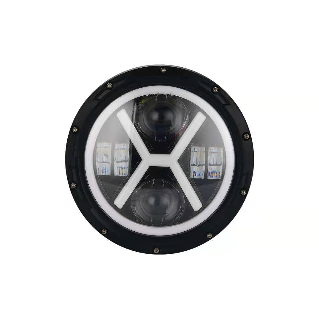 40W High Power COB Round Auto Motorcycles Front Light 12 Volt 7 Inch Off Road Car LED Headlight For Jeep Wrangler Jk Truck