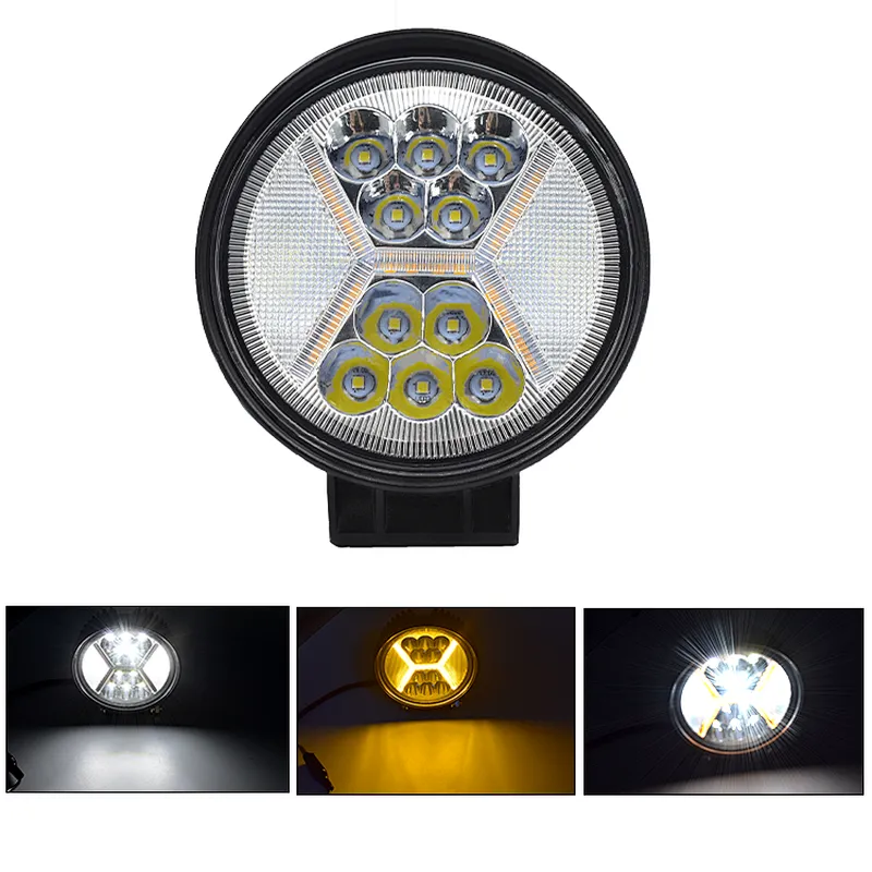 6000k-6500k  Truck ATV Work Lights  4inches 42w faro led redondo Led Work Lamp