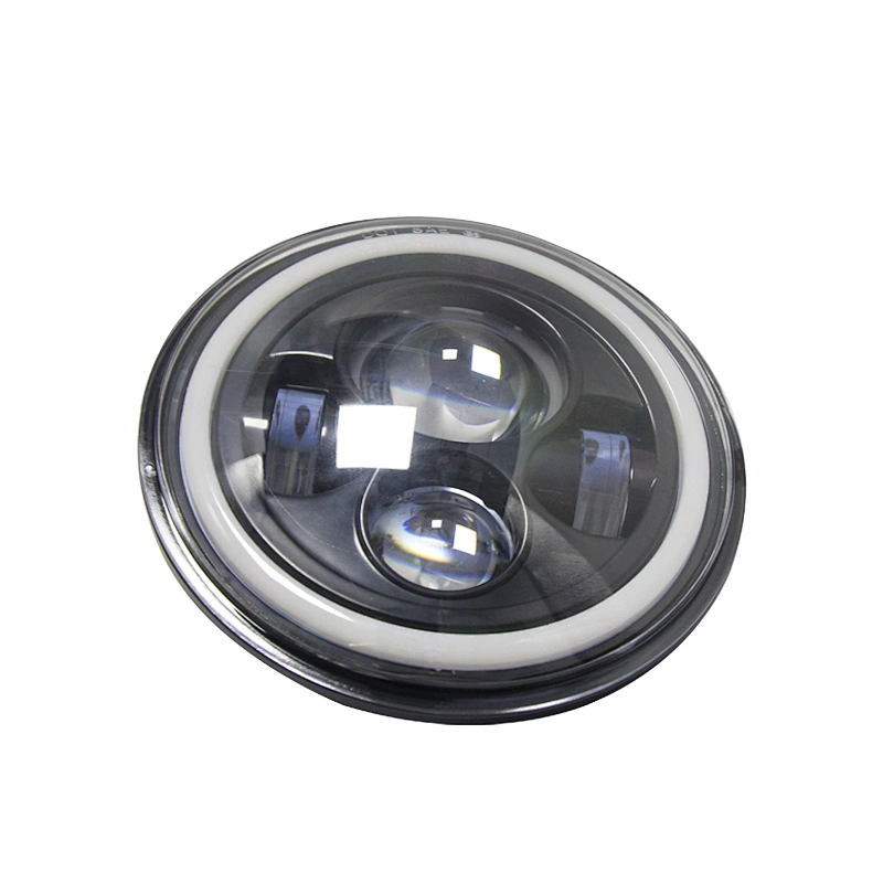 Factory Outlet Angel eyes Super Bright Round Led Driving Light Marine Bumper Truck Offroad Spotlight   Car Led Work Light
