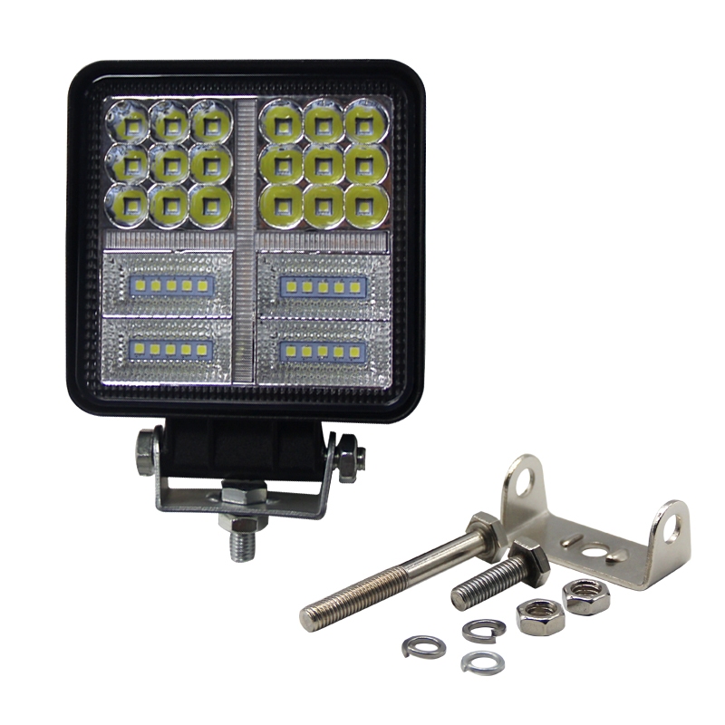 Factory Outlet LED Vehiculo Neblineros Led Para 4x4 Led Bicolor Blanco Amarillo Neblinero Luz Auto Led Work Lights