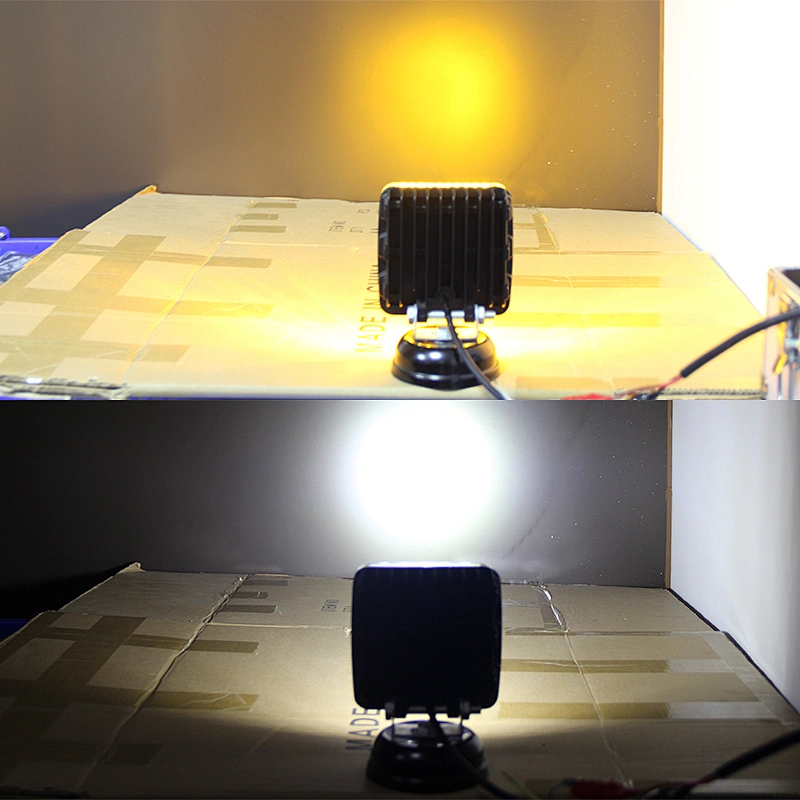 Square shape car accessories led work light fog lights for auto moto boat bike bicicleta luz