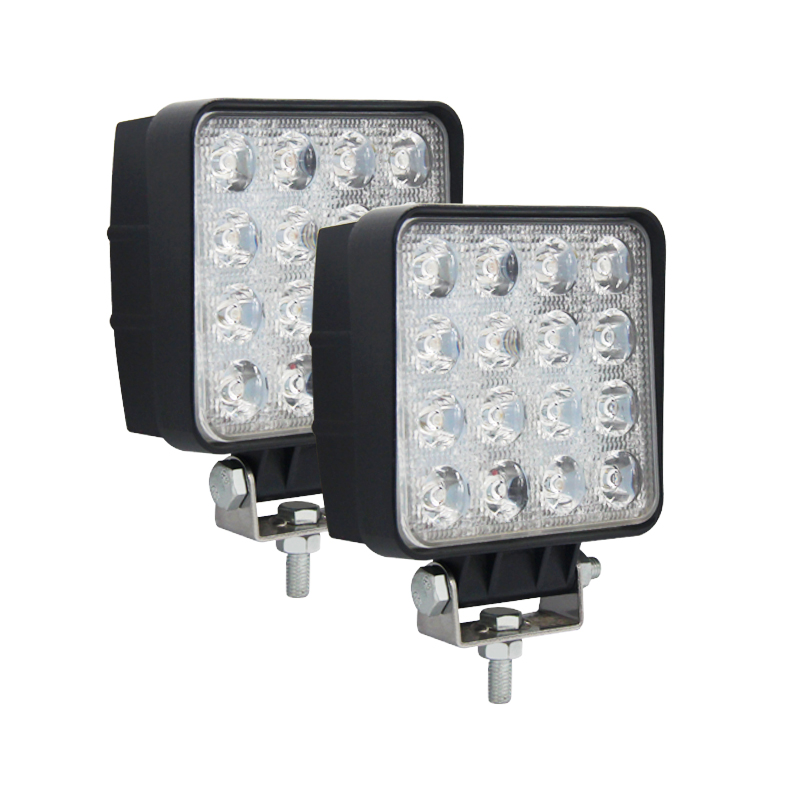 High Power Led Auto  Car Headlight 16SMD*3W White And Yellow  LED Car Additional Headlights Are Suitable For All Models