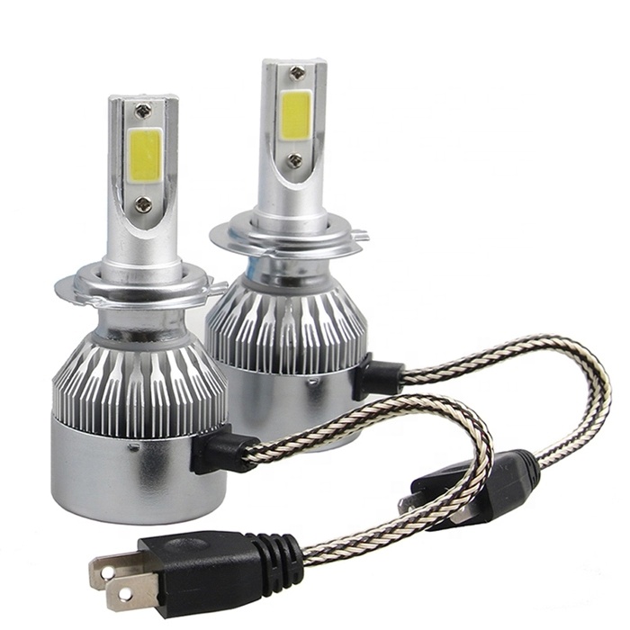 COB  CHIP C6 38W 7800LM faros led bombillos led h4 h7 para autos