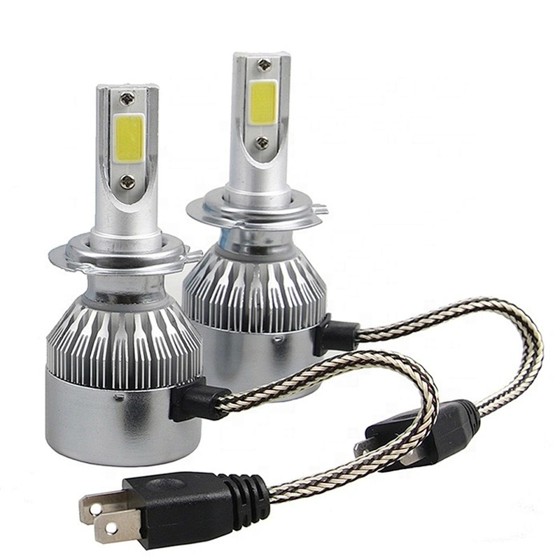 COB  CHIP C6 38W 7800LM faros led bombillos led h4 h7 para autos