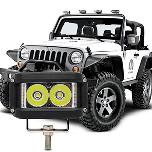 Factory Supply working light 4 inch 18W 6-Lamp double row high brightness LED automobile working light overhaul light motorcycle
