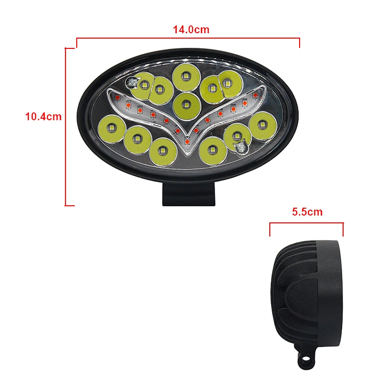 Factory Outlet Work Light Driving Light White Amber Lens High Bright Led Working Light  7
