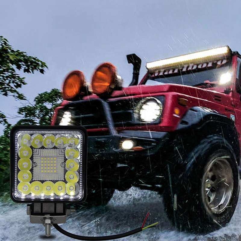 New cuadrado led working light car led accessories faros luz de carretera