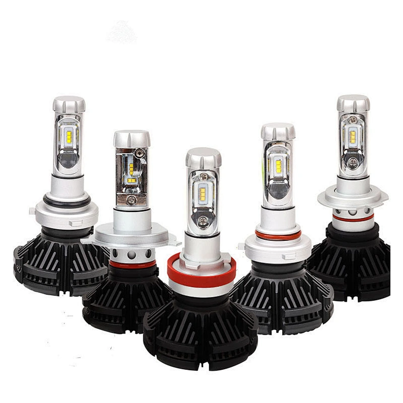 Led Heading Light X3 H4 Cob 30w Led Bulbs 8000lm White Color H1 H3 H7  H11 9005 9006 For Car Headlight Lamp Kit Car Light Lamp