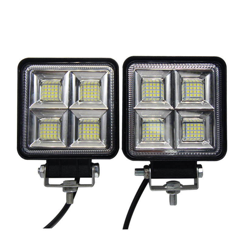 New 4*4 192W Car Led Headlight  White Color Square Led Work Light For Truck Suv Offroad 4x4