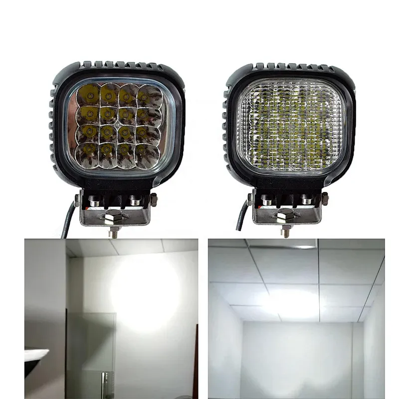 China fabrica LED 48w Working Light Faro luz de trabajo luces led para carros neblinero 4x4 led para auto