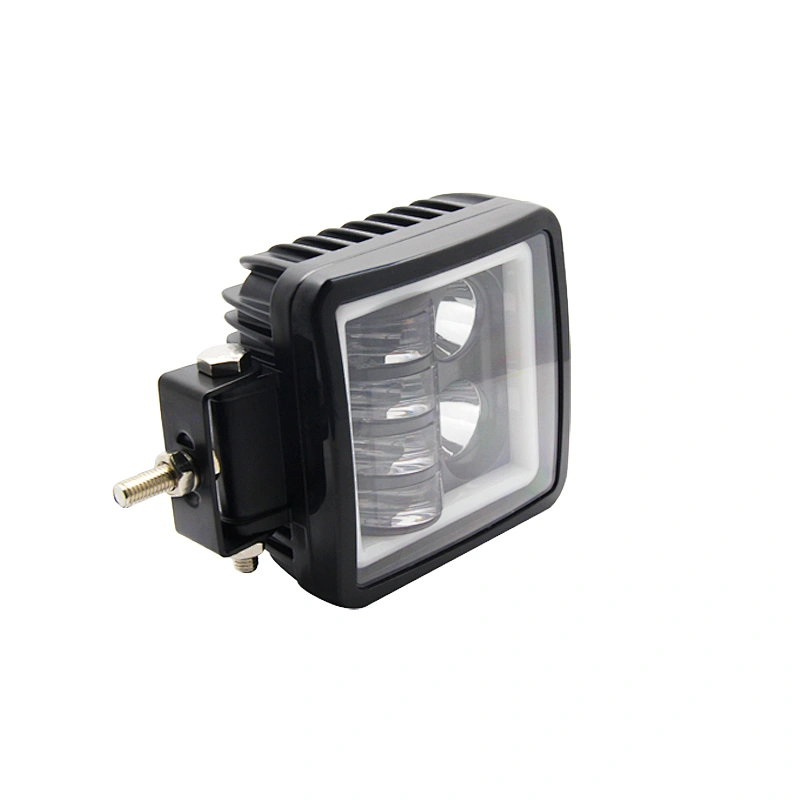 Truck Work Light Angel Eye 45W LED Tractor Square 12V LED Always On Work Light Front Headlight