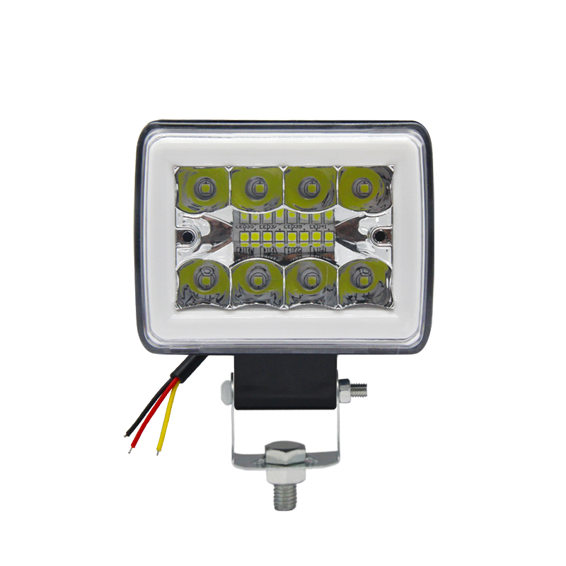 Factory 36W Square LED Spotlight with Angel Eye for Car 4X4 SUV Tractor Off Road Light Bar Combo Flood Lamp Driving Headlight