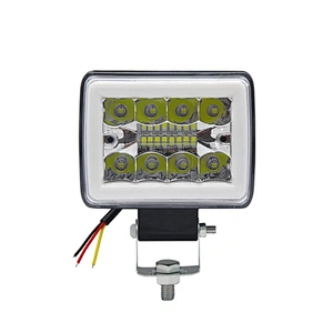 Factory 36W Square LED Spotlight with Angel Eye for Car 4X4 SUV Tractor Off Road Light Bar Combo Flood Lamp Driving Headlight