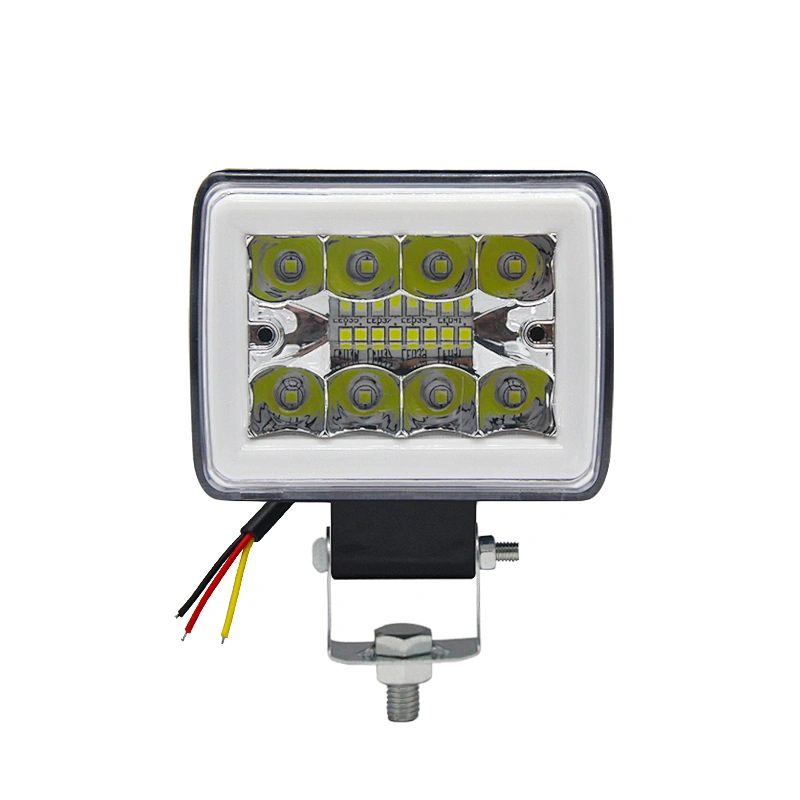 Factory 36W Square LED Spotlight with Angel Eye for Car 4X4 SUV Tractor Off Road Light Bar Combo Flood Lamp Driving Headlight