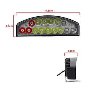 Motorcycle Lighting System Modified Work Light 15 Led Bulbs External Motorcycle Driving Front Spotlights