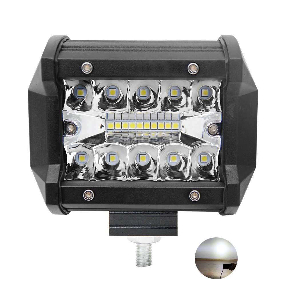Faro lamp faco led moto luz para moto neblinero truck lamp led car work light 60w luces coche