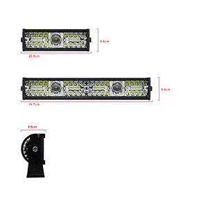 Hot Product 12v 60w Led Aluminum Strip Work Slim Light Bar For Auto Truck Headlight
