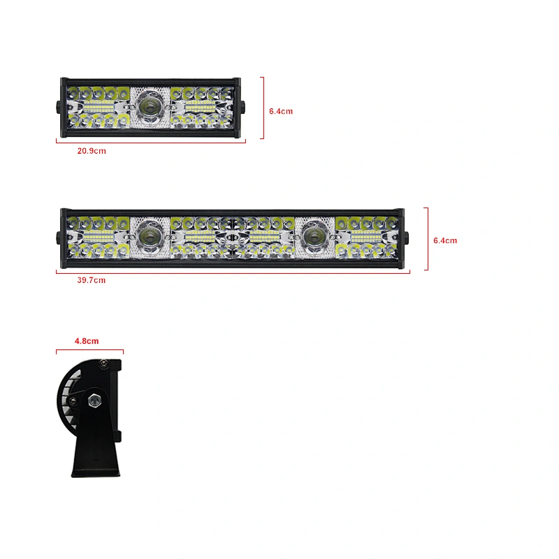 Hot Product 12v 60w Led Aluminum Strip Work Slim Light Bar For Auto Truck Headlight