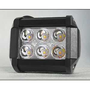 Luces led 18w dual color luz led para camion faros barra led para carro car led work light