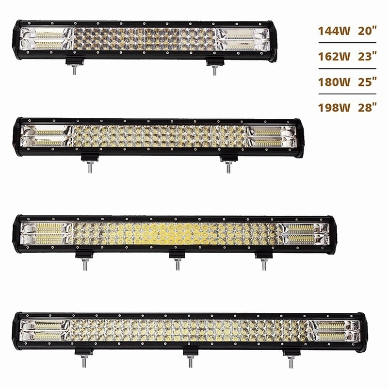 accesorios para autos High Brightness 128w Led  Work Light  Spot Combo Beam For Car  Off Road  Truck Driving Lights